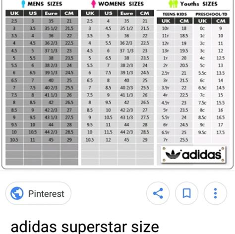 adidas duper star|adidas superstar size chart.